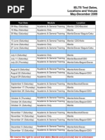 Download 2009 May-Dec Ielts Test Dates by seigelystic SN19256342 doc pdf