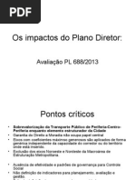 Os Impactos Do Plano Diretor