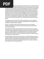 Summary of Growth and Investment in Pakistan 