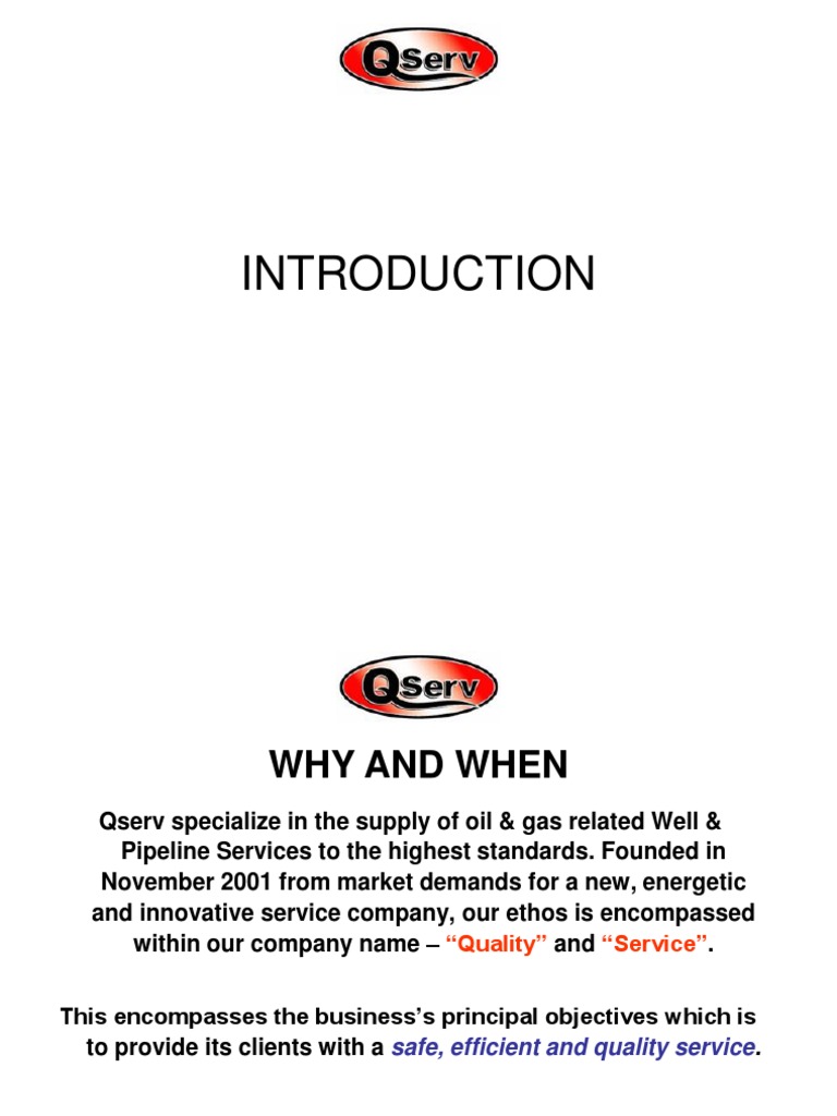 QServ | PDF | Pipeline Transport | Industries
