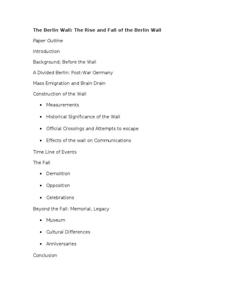 Berlin wall brick essay image