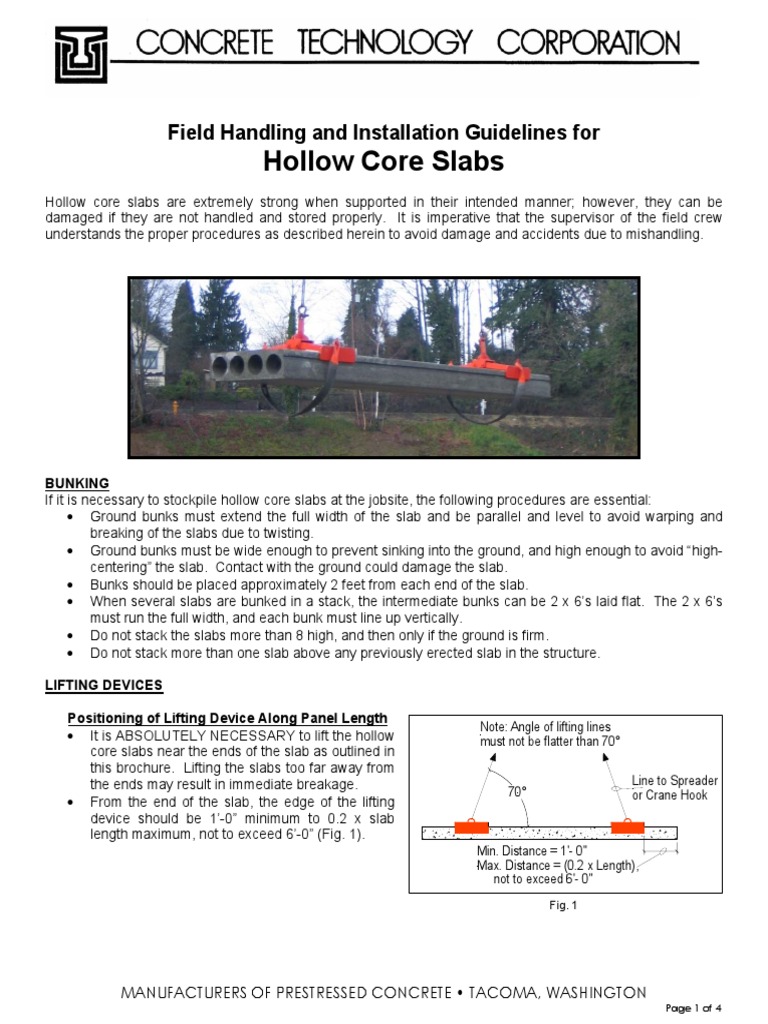 Erection Clamp - Hollow Core Erection Clamp