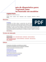 Metodologia de Diagnóstico para o Projeto Regional Uma Abordagem Baseada em Modelos Espaciais