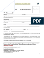 UFS Membership Application Form