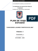 Plan de Viaje