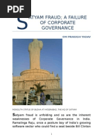 Satyam Fraud Failure of Corporate Governance