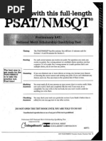 PSAT 2007 Practice Test Official