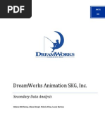 Dreamworks Animation SKG, Inc.: Secondary Data Analysis