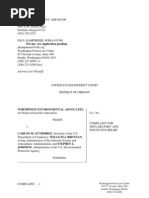 Northwest Environmental Advocates lawsuit