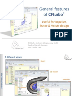 General Features of Cfturbo: Useful For Impeller, Stator & Volute Design