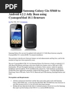 Download Update the Samsung Galaxy Gio S5660 to Android 4 by Pramadan Hidayat Apriliano SN192640160 doc pdf