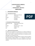 Declaración de impacto ambiental proyecto tranque Iñaque