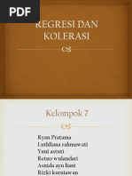 Regresi Dan Kolerasi