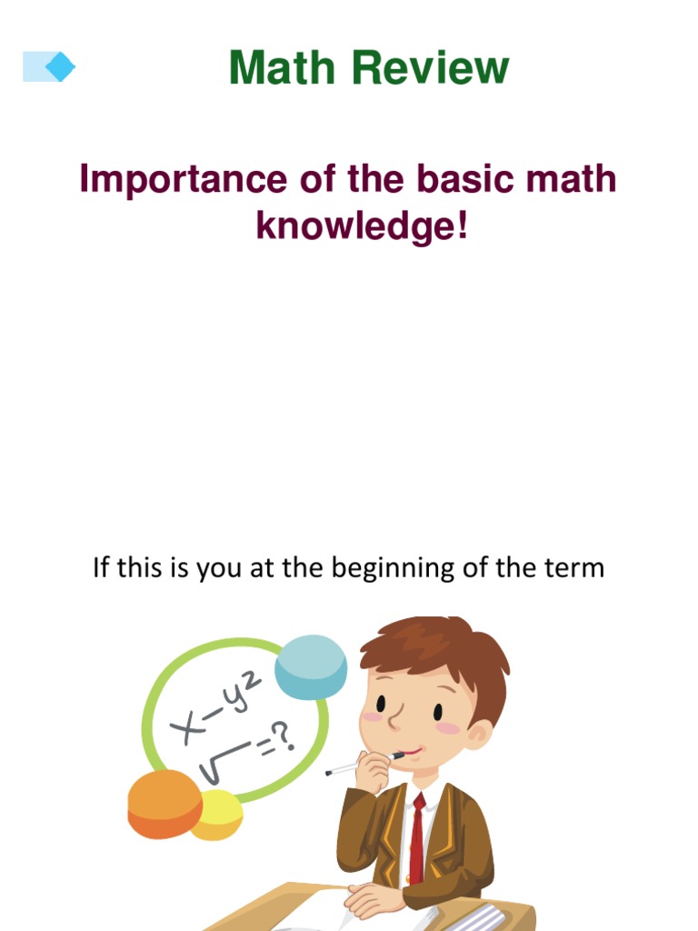Math Review: Importance of The Basic Math Knowledge! | PDF | Slope ...