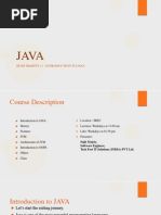 Introduction To Java