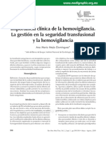 Importancia de la hemovigilancia para la seguridad transfusional