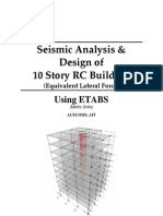 Seismic Analysis & Design of 10 Story RC Building (Equivalent Lateral Force)