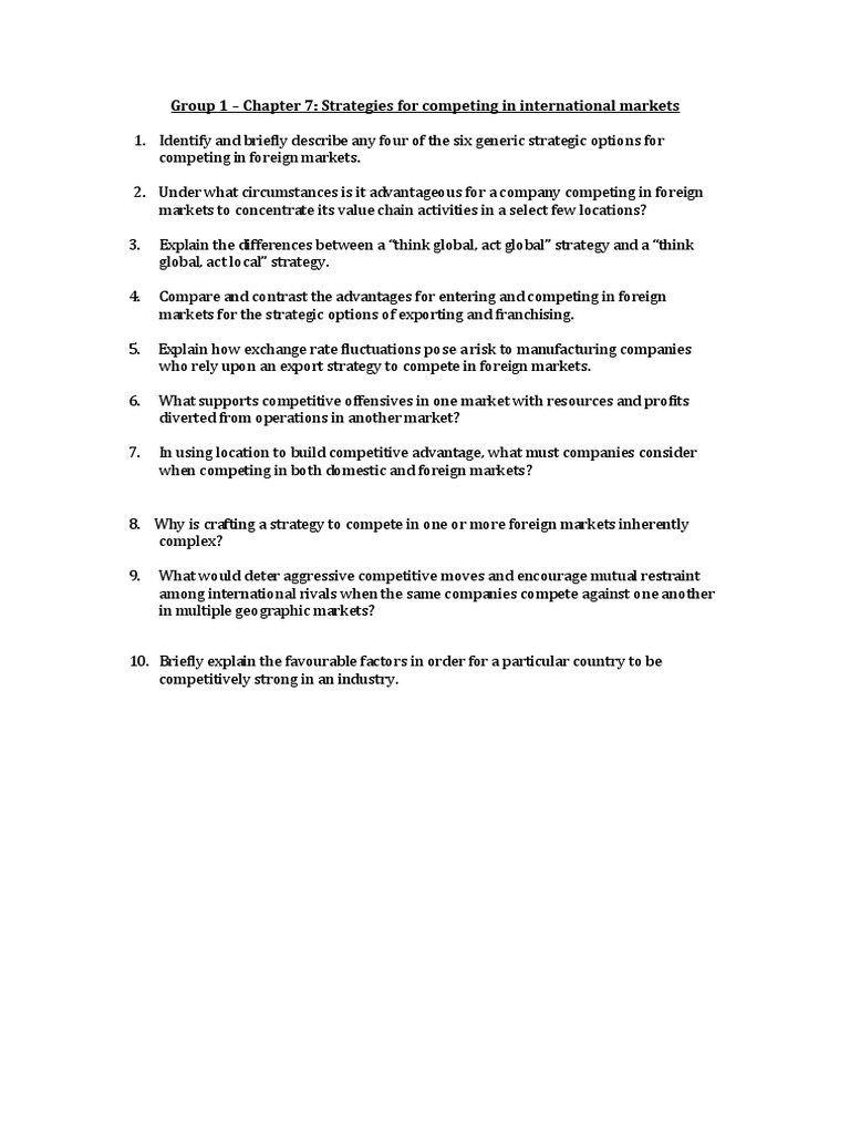 Group 1 - Chapter 7 | PDF