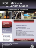 LR0026 - Certificate in Terrorism Studies LR0026EA20B - Private Sector Email