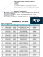 4th S-ToPIK List of Passers