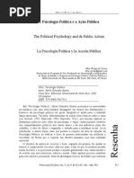 Carmo, Aline. (2012). A Psicologia Política e a Ação Pública. Psicologia Política, 12(25).