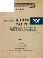 Despre Dimitrie Cantemir