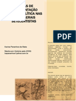 FORMAS DE REPRESENTAÇÃO SOCIAL E POLÍTICA NAS MINAS GERAIS SETECENTISTAS Karina Paranhos Da Mata