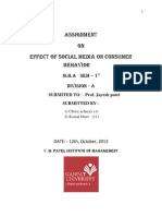 Effect of Social Media On Consumer Behavior