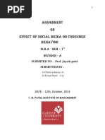 Effect of Social Media On Consumer Behavior