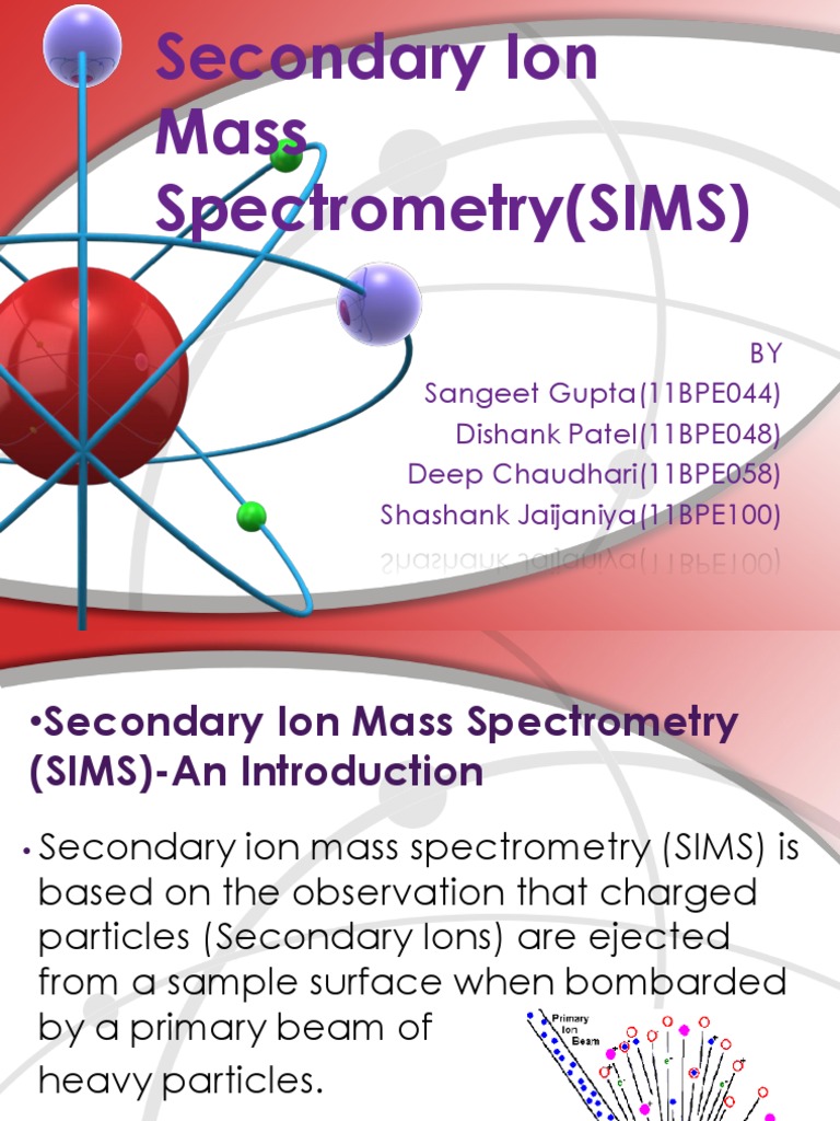 Secondary Ion Mass Spectrometry PDF Mass Spectrometry Ion
