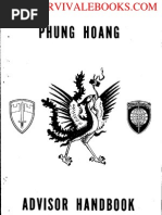 1970 US Army Vietnam War Phung Hoang Advisors Handbook 37p