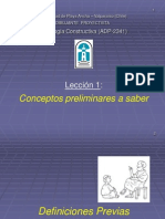 Lección 1 - Conceptos Preliminares.