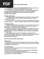 Underground Coal Monitoring: Characteristics