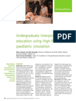 Undergraduate Ipe Education Using High Fidelity