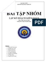 bài tập nhóm-lập kế hoạch kiểm toán