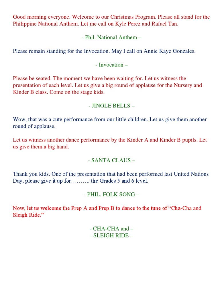 Speech Sample For Christmas Party Best of Document Template