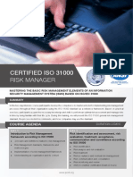 ISO 31000 Risk Manager Four Page Brochure