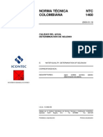 NTC 1460 Calidad Del Agua. Determinación Del Selenio PDF