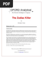 The Zodiac Killer