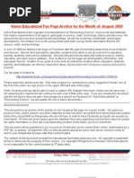 Download Harris Educational Fan Page Archive August 2009 by Harris Educational SN19274338 doc pdf
