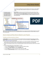 AP0160 Using Device Sheets