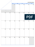 Calendar Print Preview 2014