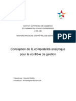 Conception de La Comptabilit Analytique Pour Le Contrle de Gestion