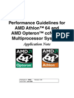 Performance Guidelines For Amd Athlon™ 64 and Amd Opteron™ Ccnuma Multiprocessor Systems