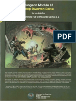 AD&D 1.0 L3 Level 3-6 Adventure - Deep Dwarven Delve (No Map)