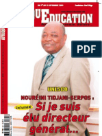 Numéro Spécial "Afrique Education": Nouréini Tidjani-Serpos, Si Je Suis Élu Directeur Général...