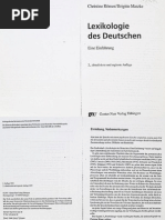 Lexikologie Des Deutschen | PDF