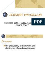 Economy vocabulary guide for standards SS6E1-7