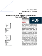 Sample File Format for English Paper