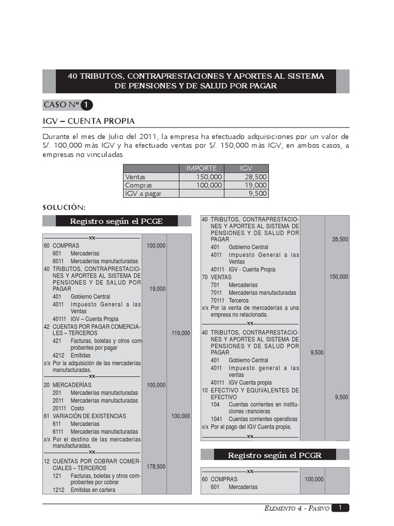 Registro Contable de IGV y Percepciones | PDF | Contabilidad | Impuestos